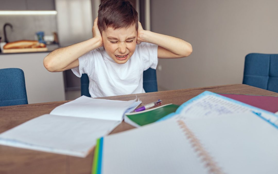 Les devoirs c’est l’enfer à la maison, il pleure dès qu’on ouvre le cahier